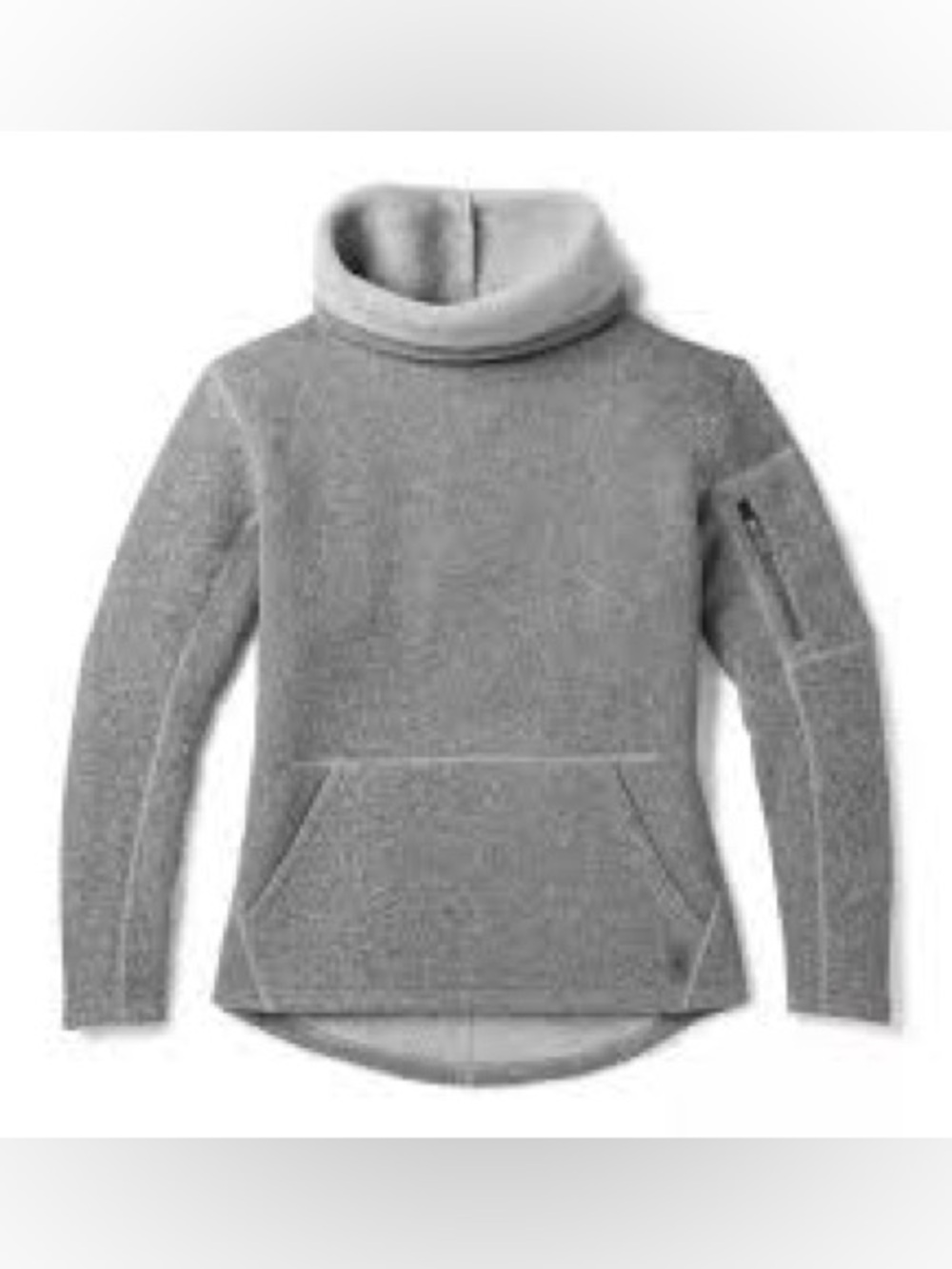 Smartwool Light Gray Hudson Trail pullover top